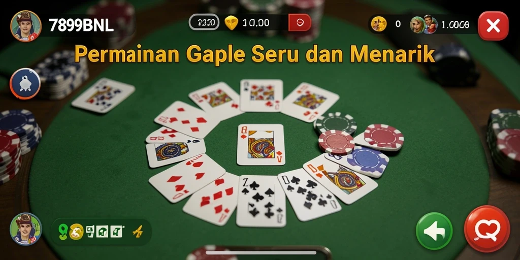 Tangkapan layar dari permainan Gaple yang seru di 789BNL.