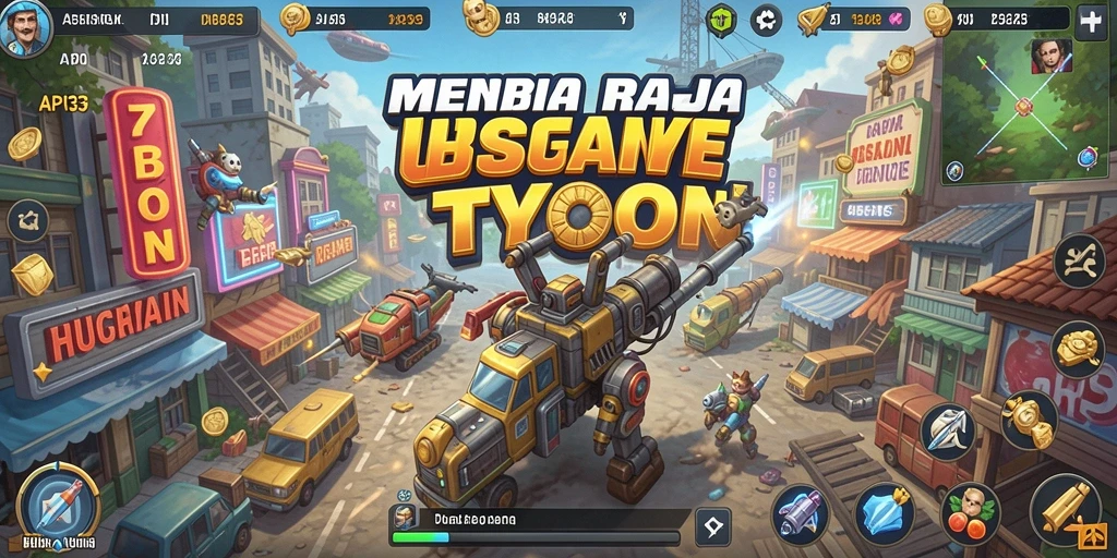 Tampilan gameplay API33 yang seru, menampilkan strategi bisnis yang dinamis.