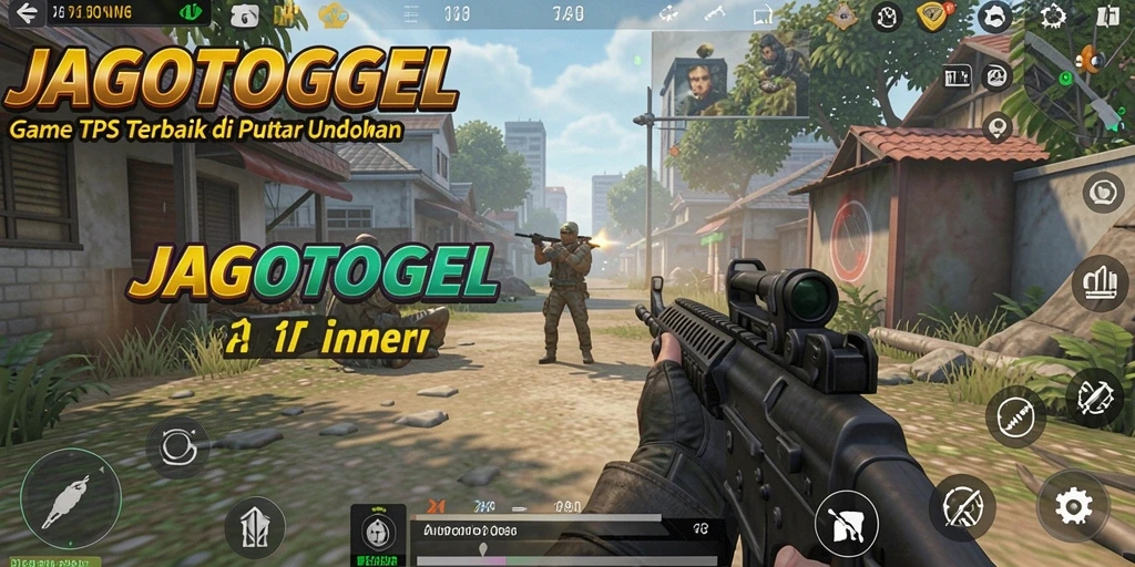 Tampilan gameplay mendebarkan dari JAGOTOGEL dengan aksi tembak-menembak intens.