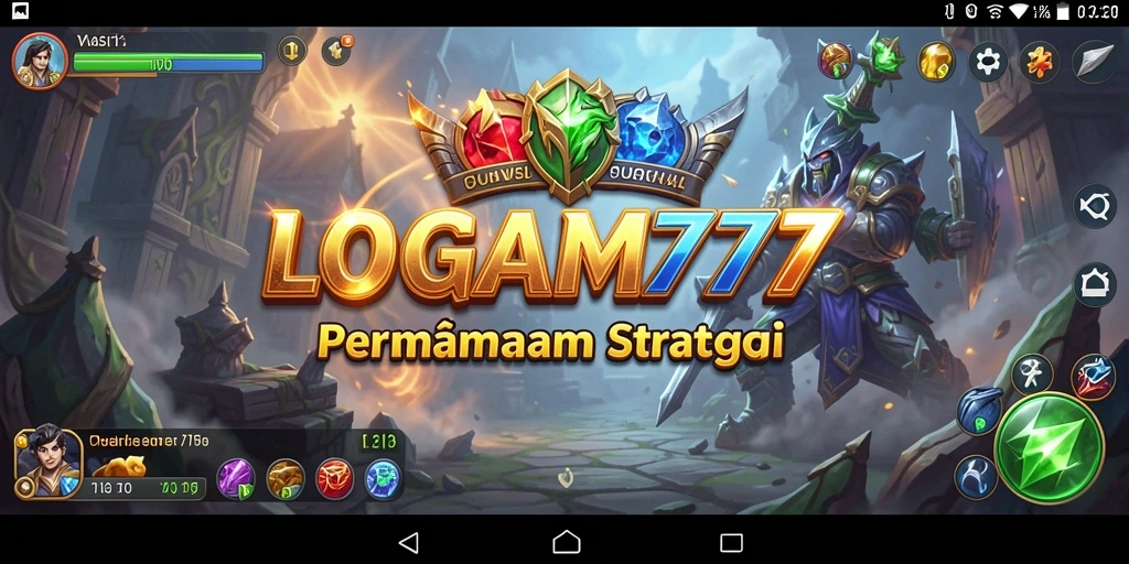 Screenshot dari LOGAM777 yang menampilkan momen strategi intens.