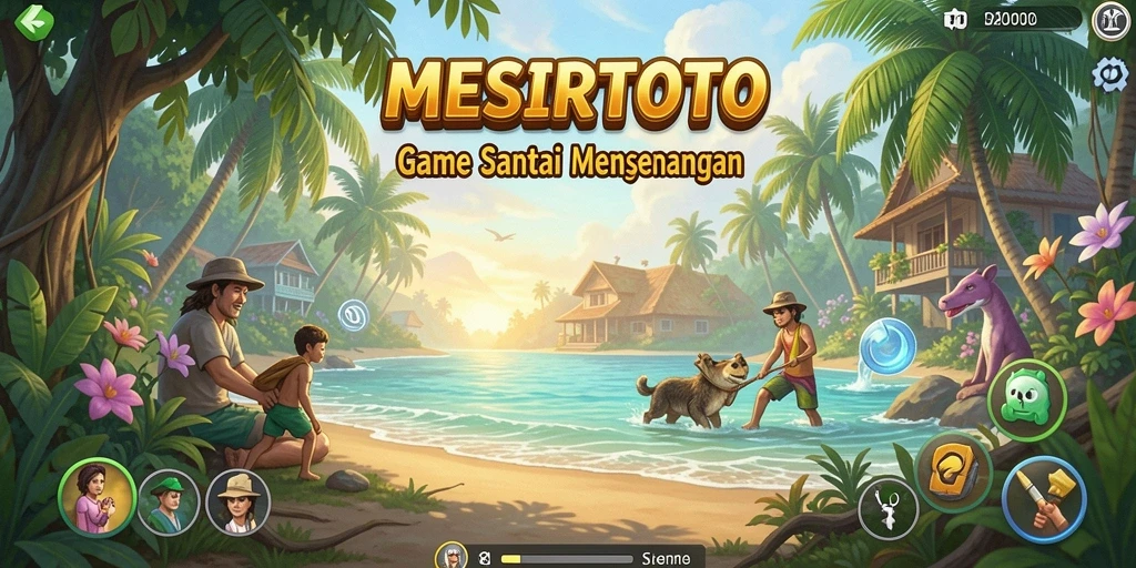 Tampilan gameplay santai dan menyenangkan di MESIRTOTO.
