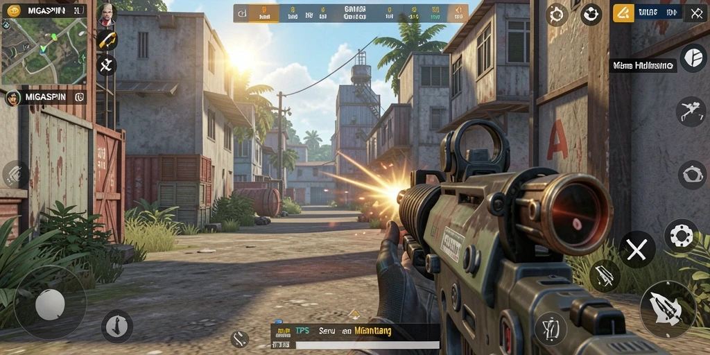 Tampilan gameplay seru di MIGASPIN dengan aksi menegangkan.