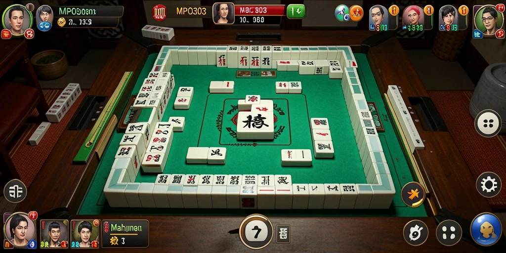 Tampilan gameplay MPO303 yang menarik dan seru dalam menjelajahi level Mahjong.