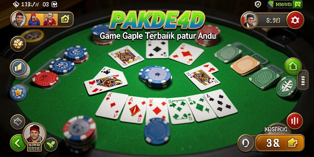 Screenshot gameplay PAKDE4D menampilkan momen seru dalam permainan Gaple.