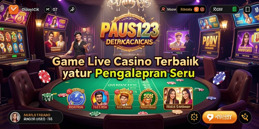 Tampilan gameplay seru di aplikasi Live Casino PAUS123.