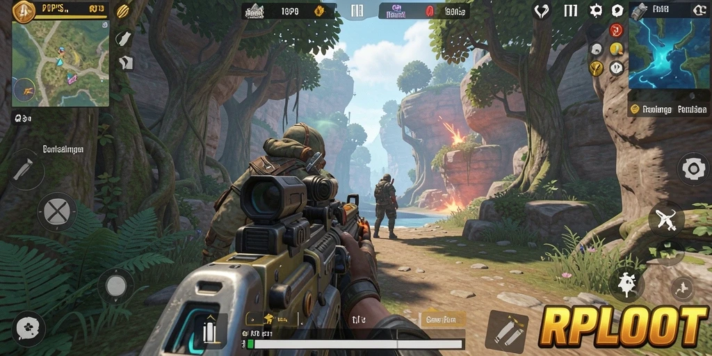 Tampilan menarik dari gameplay RPLOOT yang intens.
