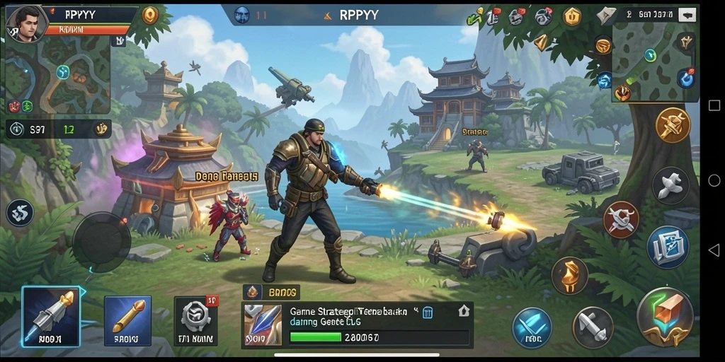 Tampilan menarik dari gameplay strategi RPYYY yang mendebarkan.
