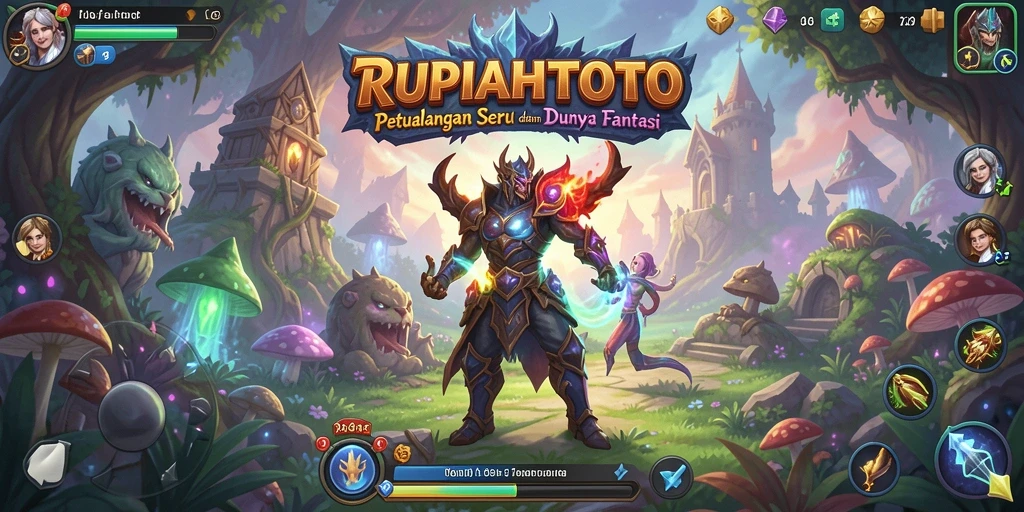 Tampilan gameplay RPG epic di RUPIAHTOTO dengan pertempuran yang mendebarkan.