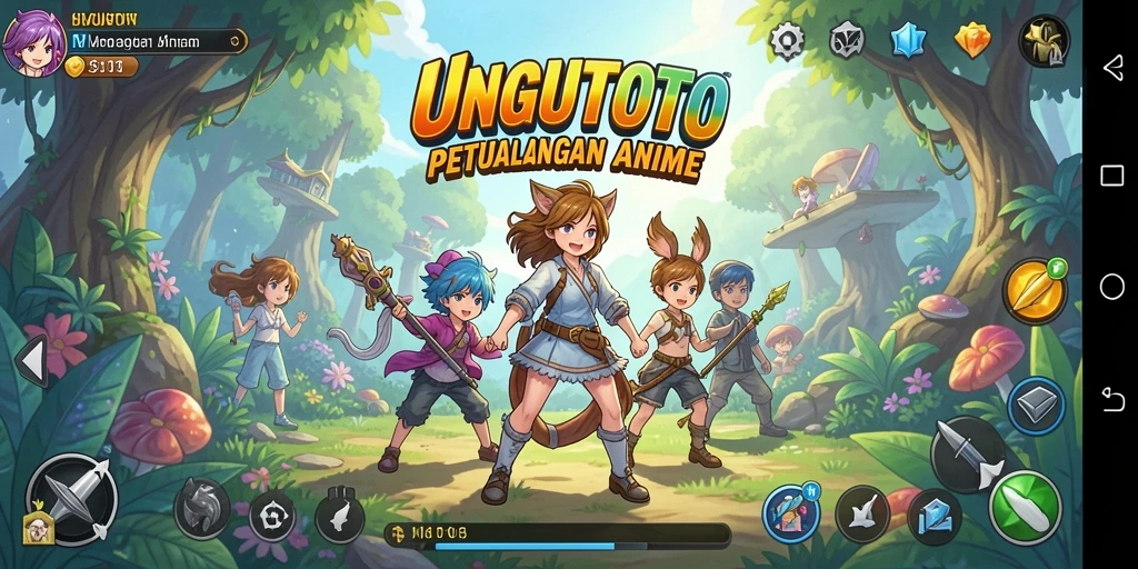 Gameplay menakjubkan di dunia anime UNGUTOTO.